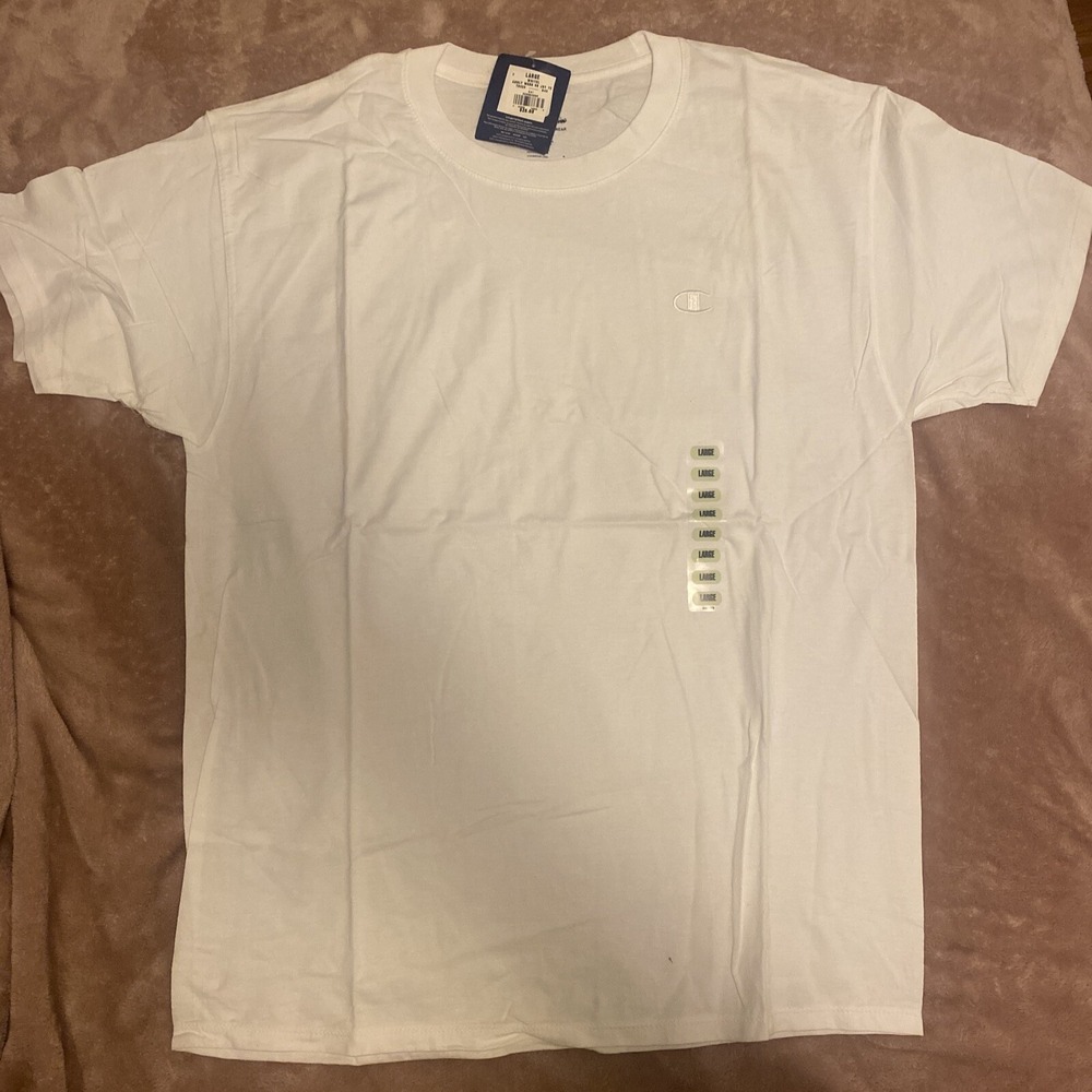 Champion Men's 2 Pack Short Sleeves Classic Jersey Tee Sz LARGE